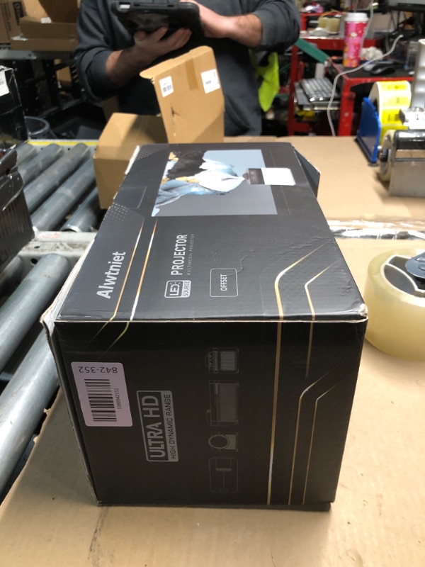 Photo 1 of [700 ANS & Electric Focus] Short Throw Smart Projector with Wifi and Bluetooth, Mini Projector 1080P 4K Support, Auto Correction Video Proyector for Home Theater Outdoor Use