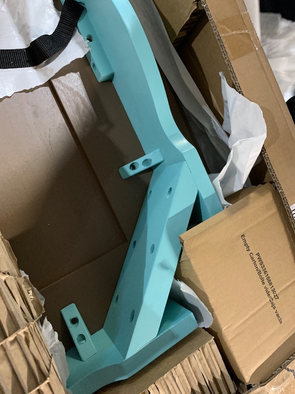 Photo 1 of *** PALLET PICKUP ONLY***DINING TABLE Callie two tone teal dining table