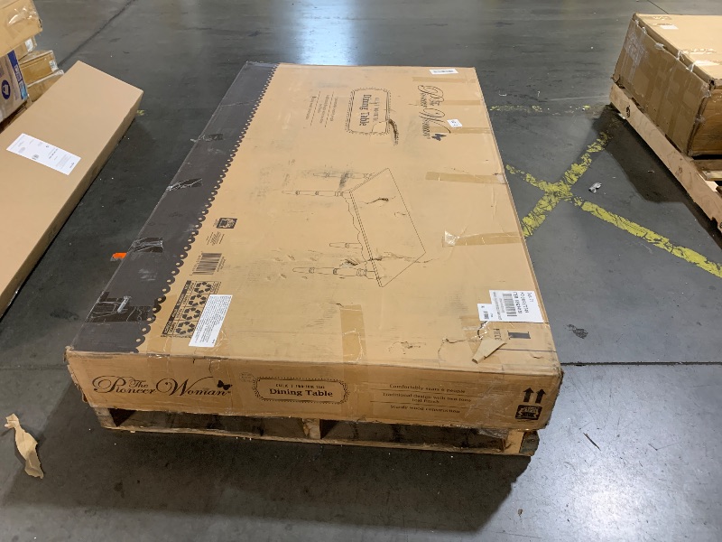 Photo 1 of *** PALLET PICKUP ONLY***DINING TABLE Callie two tone teal dining table