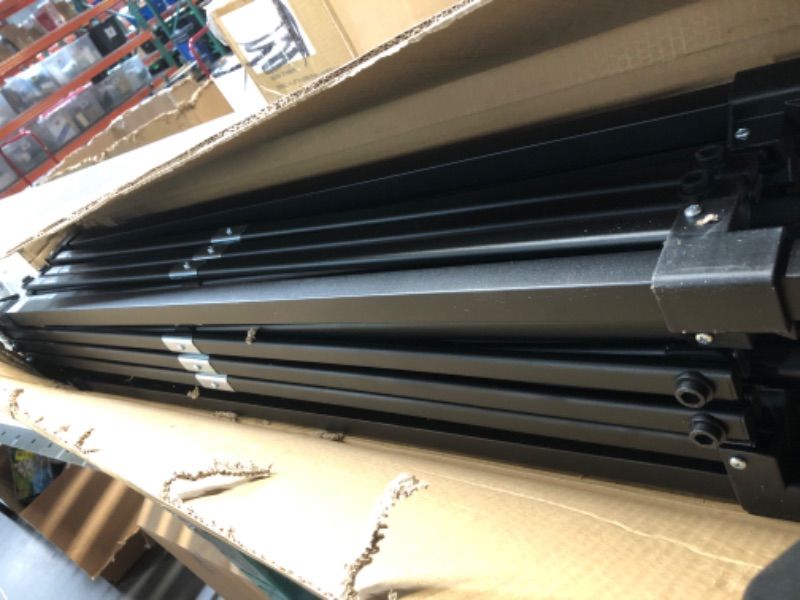 Photo 1 of ** TRAVEL CASE WONT ZIP UP. DOES CLIP CLOSED THOUGH** 10x10 Pop Up Canopy with Sidewalls, Easy Up Canopy Tent, Heavy Duty Tents for Parties, One Person Set Up Event Tent, White