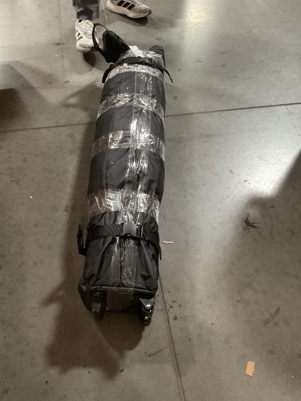 Photo 1 of ** TRAVEL CASE WONT ZIP UP. DOES CLIP CLOSED THOUGH** 10x10 Pop Up Canopy with Sidewalls, Easy Up Canopy Tent, Heavy Duty Tents for Parties, One Person Set Up Event Tent, White