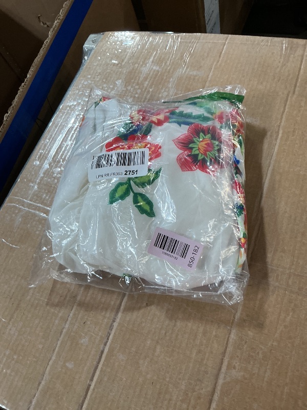 Photo 1 of (medium)ACOSAP Women's Mexican Dress Summer Floral Print Off The Shoulder Sleeveless Beach Long Maxi Dress