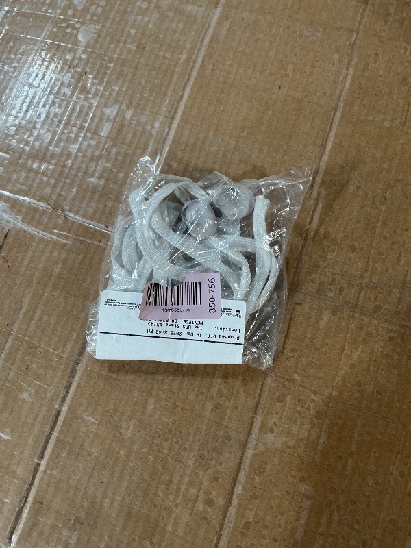 Photo 1 of ** dirty **KINMINGZHU Shoelaces Light Up Laces, 3 Modes 7 Colors Flashing Colorful Shoestrings for Night Party(White)