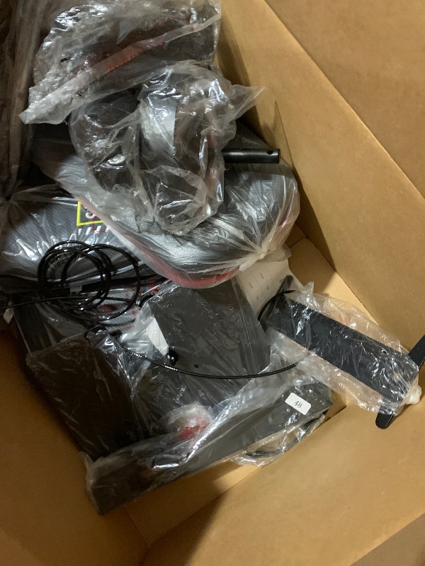 Photo 1 of (Only Box 2 of 2) SPART Multifunctional Home Gym Station, Home Gym Exercise Equipment with 160LBS Weight Stack, Full Body Strength Training Workout Equipment for Leg Press, LAT Pull Down, Chest Press, PEC Fly, Red