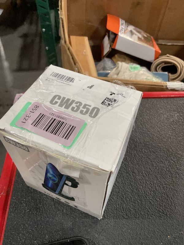 View 2 of ***MISSING CORD***Anlmz 3 in 1 Charging Station for iPhone, Wireless Charger for iPhone 17 16e 16 15 14 13 12 11 X Pro Max & Apple Watch - Charging Stand Dock for AirPods (Pink)
