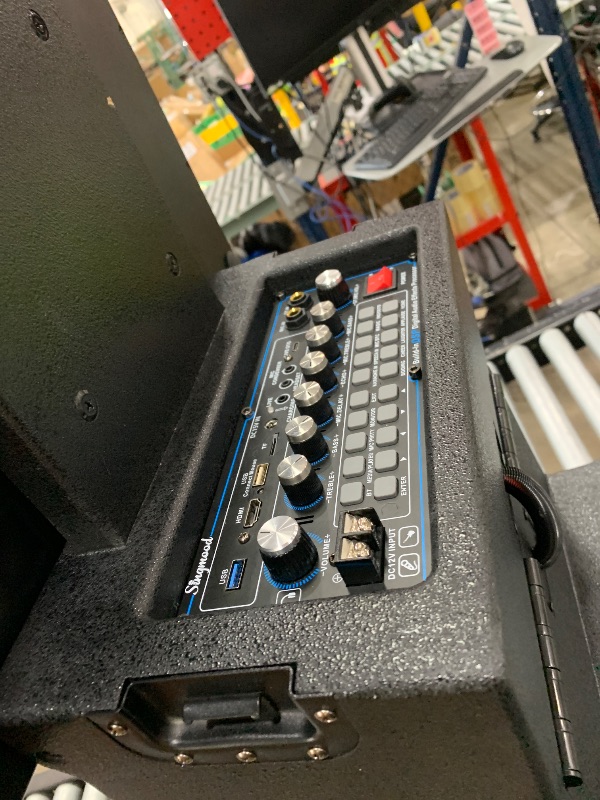 Photo 1 of ****DOES NOT FULLY START UP , PARTS ONLY ***** Karaoke Machine for Adults with Lyrics Display, Portable Built-in 22 Inches Tablet with 2 Wireless Microphones,1200W Peak Power Bluetooth Portable Karaoke System for Any Occasion (S-200) (22 inch)