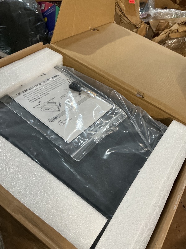 Photo 1 of [ 30% Larger capacity ]Gun Safe for Pistols, Biometric Handgun Safe box, Mounted Handgun Safe Quick Access Security Safe with Fingerprint Keypad Lock for Home nightstand