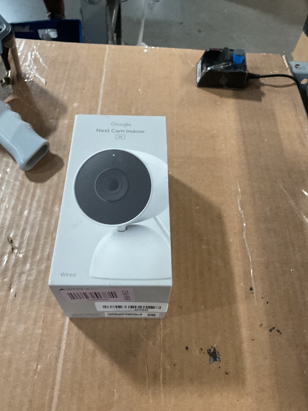Photo 1 of !FACTORY SEALED!Google Nest Cam Indoor (Wired, 3rd Gen) - Security Camera with 2K Video and Gemini, Night Vision, 2-Way Audio, Works with Google Home - 2025 Model - Snow