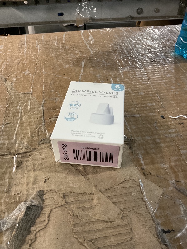 Photo 1 of [6-Count] Papablic Duckbill Valves, Replacement Milk Valves Compatible with Spectra S1 S2 and Medela Breast Pumps Accessories, BPA & DEHP Free, White