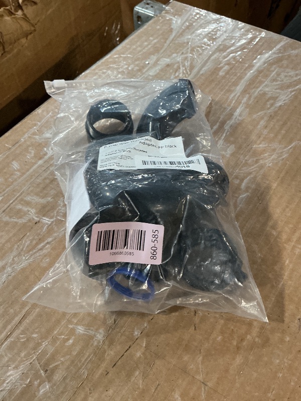 Photo 1 of (1 Pack) Yariwiz Black P Trap 1 1/2 Inch for Bathroom Kitchen Sink Drain Pipe Tubular Kit with Black Threaded Adapter and Blue TPE Washer KSD-001B
