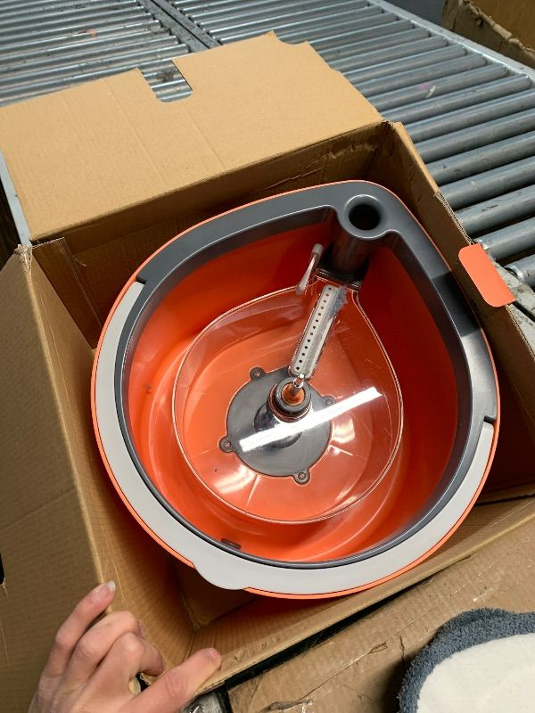 Photo 1 of ***FACTORY SEALED***
WAYLANDTS Spin Mop & Tear Drop Bucket Set with 3 Pads - Dual Compartment Design for Clean & Dirty Water, 360° Swivel Mop Head, Built-in Scrubbing Brush, Stainless Steel Handle