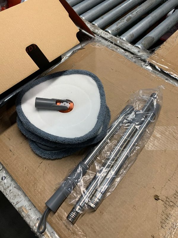 Photo 1 of ***FACTORY SEALED***
WAYLANDTS Spin Mop & Tear Drop Bucket Set with 3 Pads - Dual Compartment Design for Clean & Dirty Water, 360° Swivel Mop Head, Built-in Scrubbing Brush, Stainless Steel Handle