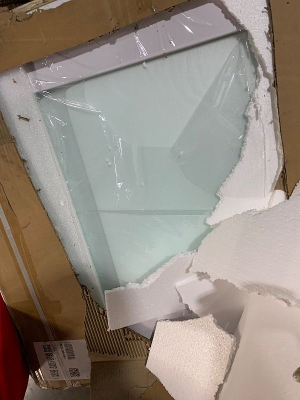 Photo 1 of ***FACTORY SEALED***COSHOMER Sliding Closet Door for 96" x 80" Opening, 1-Lite Frosted Glass Closet Door with Hardware Kit Included, Preassembled MDF Barn Door, White