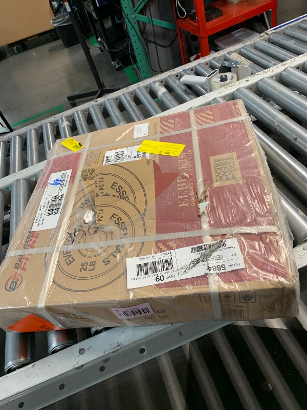 Photo 1 of ***FACTORY SEALED**50LBS *2X25LBS***STOCK PHOTO FOR REFERENCE ONLY*** Iron Crush Olympic Bumper Plates Set - Virgin Rubber Weights for Strength Training - Stainless Steel Inserts, Fits 2" Barbells - Low, Dead Bounce for Safety - - Sold in Pairs