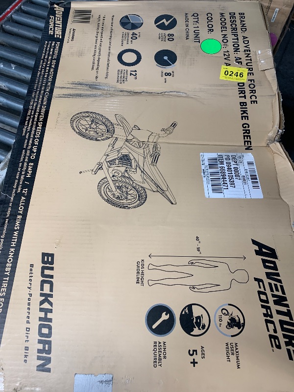 Photo 1 of ***STOCK PHOTO FOR REFERENCE ONLY***SEE PICTURES*** 24V Electric Off-Road Motorcycle,250W Motor 13.6MPH Fast Speed Motocross,Leather Seat Dirt Bike,Twist Grip Throttle,Metal Suspension,Air-Filled Tires,for Kids Teens (Blue)