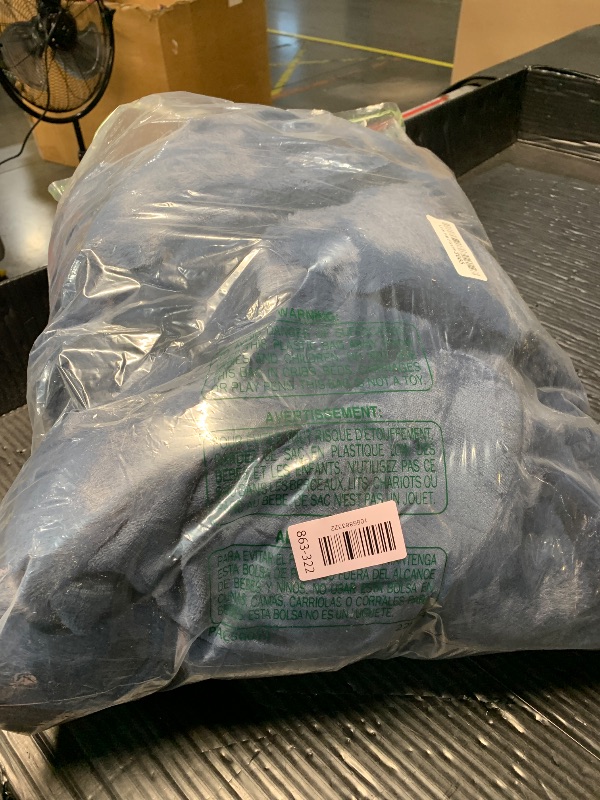 Photo 1 of ***STOCK PHOTO FOR REFERENCE ONLY***
JONIYEAR Soft Fuzzy Oversized Bubble Faux Rabbit Fur Throw Blanket 60" x 70", Reversible Solid Thick Warm Fluffy Blanket for Winter, Luxe Cozy Puffy Shaggy Furry Blankets for Bed, Twin Size, Navy Blue