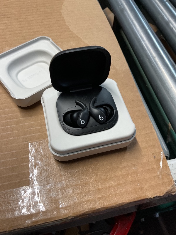 Photo 1 of ***(RIGHT EAR DOSENT WORK)***Beats Powerbeats Fit - Wireless Noise Cancelling Workout Earbuds with Secure-Fit Wingtips, Up to 30-Hour Battery Life, Sweat & Water Resistant, Apple & Android Compatible - Jet Black