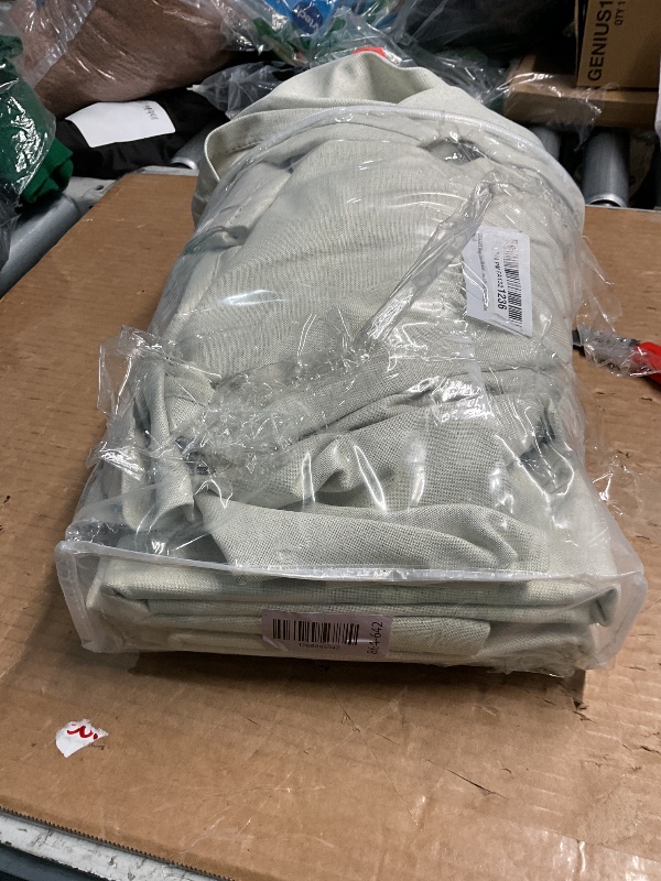 Photo 1 of ***Only 1 *** DUALIFE Cream Beige 120 Inch Long Curtains - Extra Long Blackout Linen Drapes for Large Windows Thermal Insulated Room Darkening Curtains for Bedroom/Living Room (W50 x L120 Inch, 2 Panels)