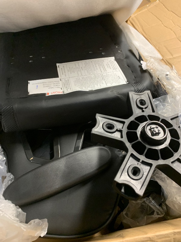 Photo 1 of ***MISSING PARTS*** GTRACING Gaming Chair with Speakers Bluetooth Music Video Game Chair Audio Ergonomic Design Heavy Duty Office Computer Desk Chair (Black)