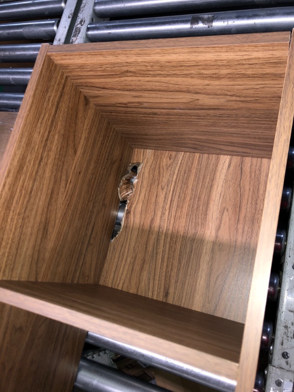 Photo 1 of ***MAJOR DAMAGE, SEE PHOTOS*** Mainstays 5 Cube Vertical Storage Organizer, Warm Walnut