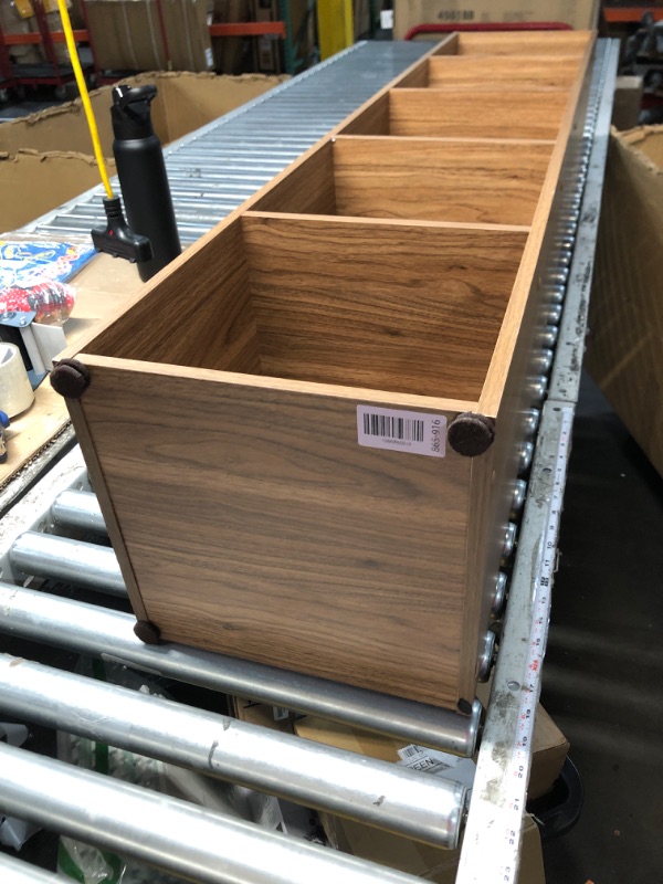 Photo 1 of ***MAJOR DAMAGE, SEE PHOTOS*** Mainstays 5 Cube Vertical Storage Organizer, Warm Walnut