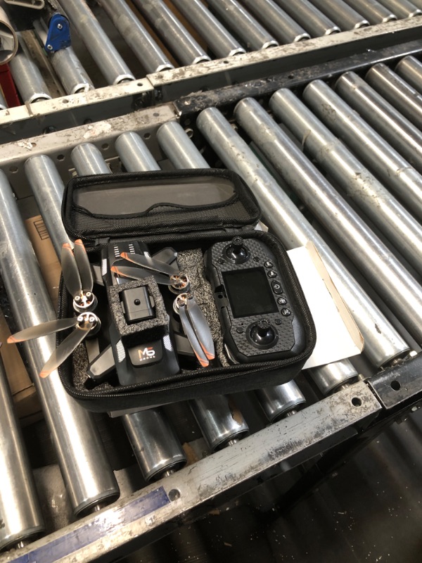 Photo 1 of **MISSING ACCESSORIES** Drone With 4K Dual Cameras, Mini Drones One Key Take Off/Landing,Brushless Motor,Altitude Hold, Waypoint Fly, Headless Mode, 360°Flip, 2 Batteries,M6(black)-sajdhg9986