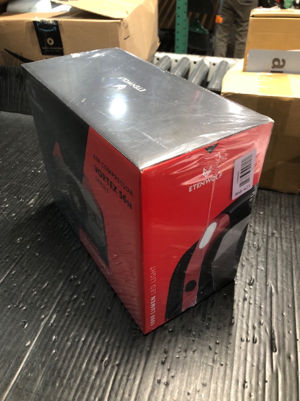 Photo 1 of ***FACTORY SEALED***ETENWOLF VORTEX S6SE Cordless Tire Inflator Portable Air Compressor, 160 PSI Air Pump for Car Tires with 15600 mAh Battery, 100% Duty Cycle & Dual Cylinder, Air Pump for Heavy-duty Vehicle, Red