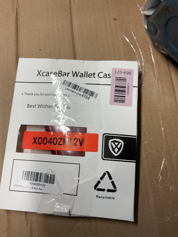 Photo 1 of ***MISSING PARTS***
XcaseBar Compatible with iPhone 17 Pro 6.3" Wallet case with Zipper Credit Card Holder?RFID Blocking?,Flip Folio Book PU Leather Phone case Shockproof Cover Women Men for Apple 17 Pro case Red