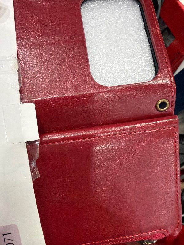 Photo 1 of ***MISSING PARTS***
XcaseBar Compatible with iPhone 17 Pro 6.3" Wallet case with Zipper Credit Card Holder?RFID Blocking?,Flip Folio Book PU Leather Phone case Shockproof Cover Women Men for Apple 17 Pro case Red