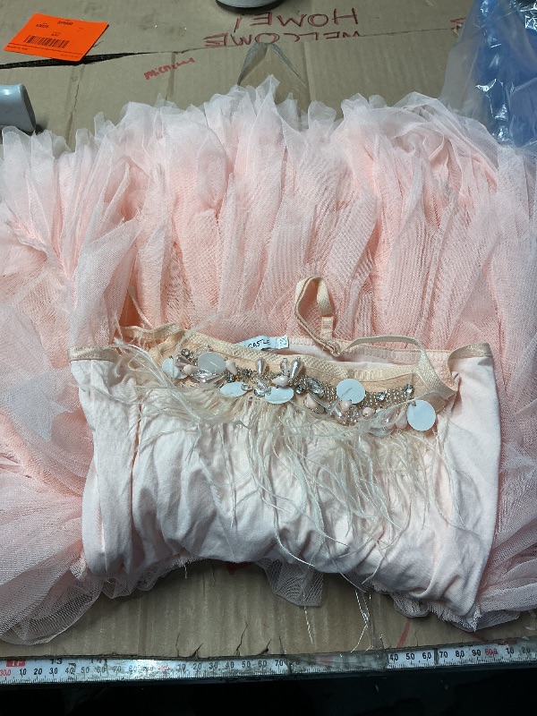 Photo 1 of *** SIZE UNKOWN*** DYMCII Baby Girls Feather Swan Princess Dance Dress Prima Ballerina Costume Pageant Party Prom Birthday Short Tiered Gown  