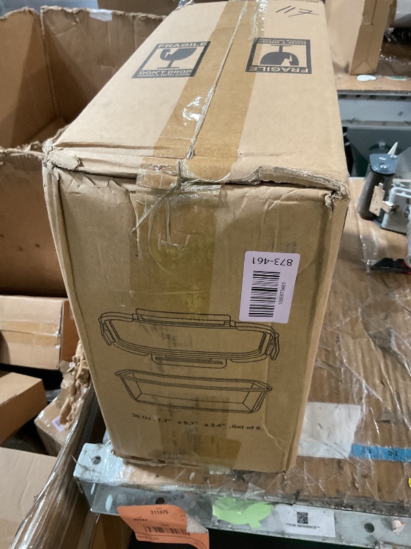 Photo 1 of [8-Pack,30 oz]Glass Meal Prep Containers,Glass Food Storage Containers,Airtight lunch Containers with Lids, Microwave, Oven, Freezer and Dishwasher