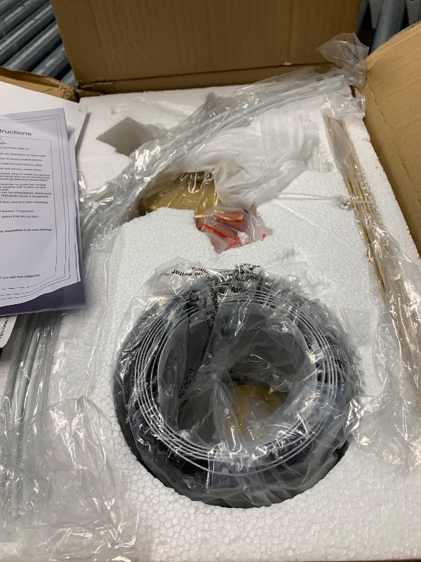 Photo 1 of *USED*VILUXY Black and Gold Semi Flush Mount Ceiling Light Fixture, 24’’ Large Modern Ceiling Light with Linen Fabric Shade 5-Light Drum Ceiling Lamp for Bedroom Living Dining Room Enteyway