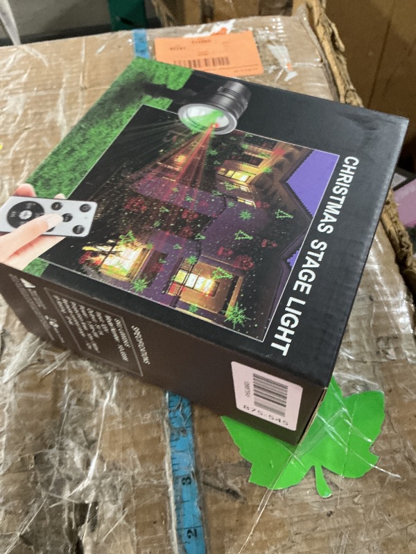 Photo 1 of ***(MISSING REMOTE)***Christmas Laser Lights Outdoors Decoration Projector Light Waterproof LED Star Show for Xmas Decor House Home Yard Garden Patio Wall Indoor, Red and Green with Wireless Remote