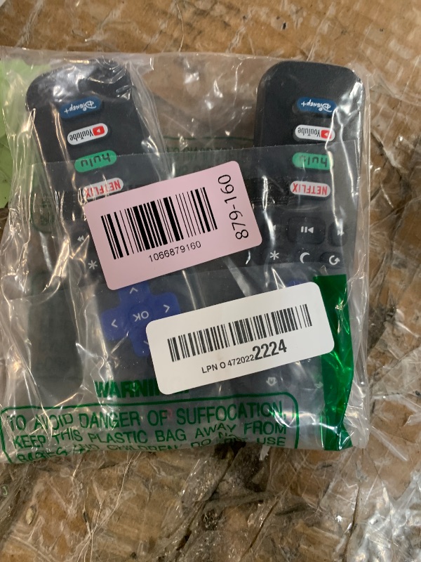 Photo 1 of (Pack of 2) Replacement Remote Control Only for Roku TV, Compatible for TCL Roku/Hisense Roku/Onn Roku/Sharp Roku/Element Roku/Westinghouse Roku/Philips Roku Smart TVs (Not for Roku Stick and Box)
