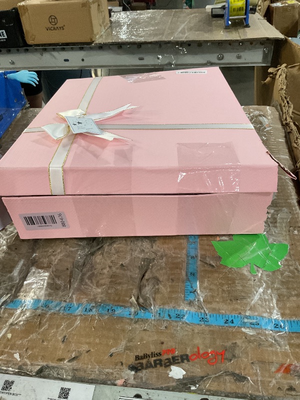 Photo 1 of ***MISSING PARTS***
Jetec 6 Pack Valentine's Day Party Gift Boxes Nested Wrapping Boxes with Lid for Presents 6 Assorted Sizes with Ribbon Bows Label for Weddings Birthdays Bridal Shower Anniversary Party(Pink)