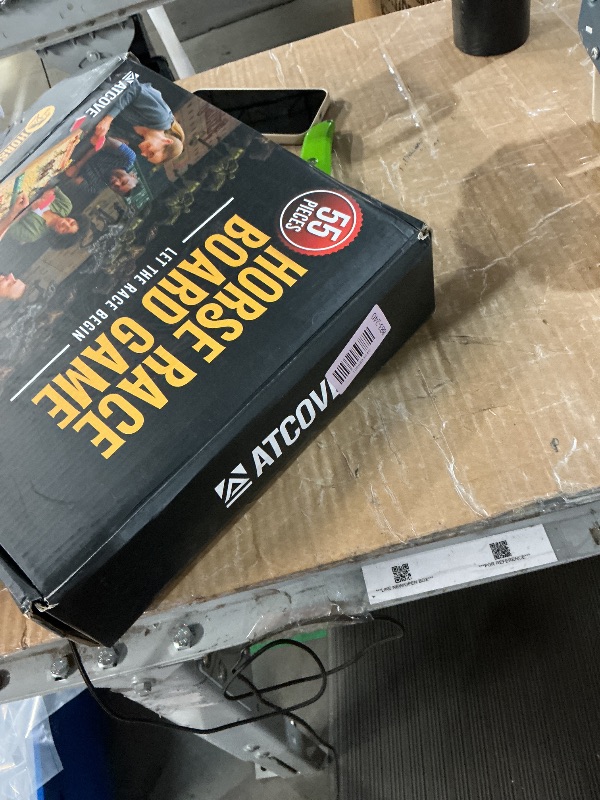 Photo 1 of ***(PARTS ONLY/ MISSING PARTS/ NON FUNCTIONAL)****Horse Racing Board Game - Large 22 Inches Folding Horse Race Game Board Adult - Exciting Family Racing Set with Built-in Storage for Premium Chips, 2 Sets of Cards, 2 Dice, and 11 Metal Derby Tokens