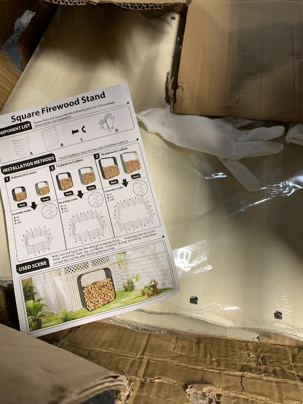 Photo 1 of  Large Square Firewood Rack Waterproof 
***STOCK PHOTO FOR REFERENCE ONLY***