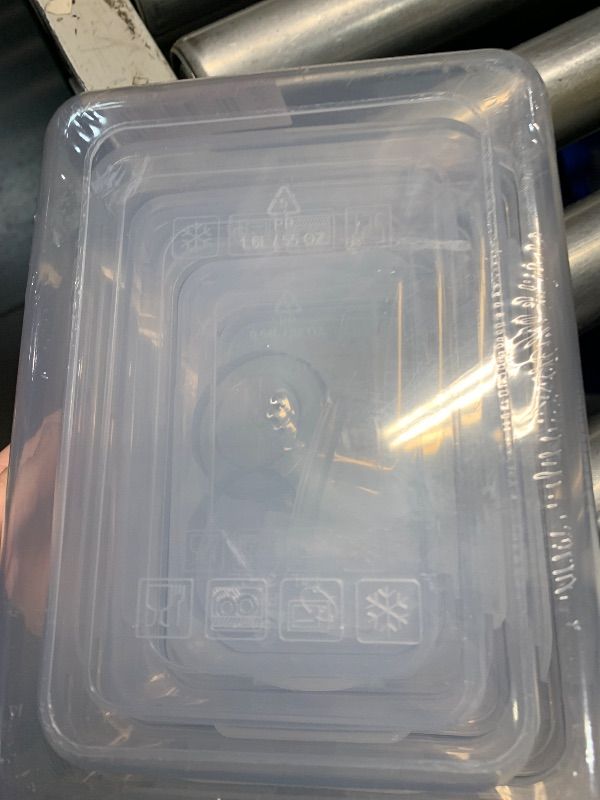 Photo 1 of (SMALL) ***STOCK PHOTO REFERENCE ONLY***Core Kitchen Nested Square Food Storage Containers, 10-Piece Set, 6.1oz to 69.7ounce Sizes