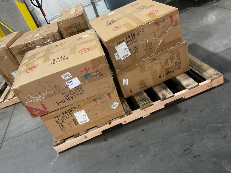 Photo 1 of **SEE NOTES**FOUR OUT OF SEVEN BOXES

***STOCK PHOTO FOR REFERENCE ONLY******TRUCK/TRAILER PICKUP ONLY**modular couch sectional with 2 ottomans