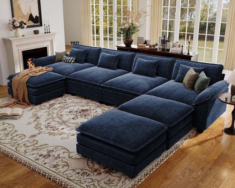 Photo 1 of **SEE NOTES**FOUR OUT OF SEVEN BOXES

***STOCK PHOTO FOR REFERENCE ONLY******TRUCK/TRAILER PICKUP ONLY**modular couch sectional with 2 ottomans