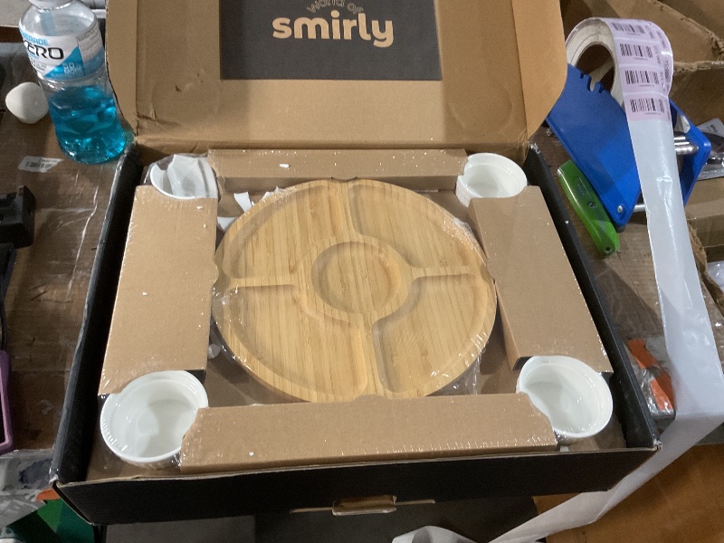 Photo 1 of ***DAMAGE TO 1 CUP***
SMIRLY Charcuterie Boards Set - Large Bamboo Cheese Board Set - House Warming Gifts New Home, Wedding Gift for Couple, Bridal Shower Gift, Birthday Gifts for Women