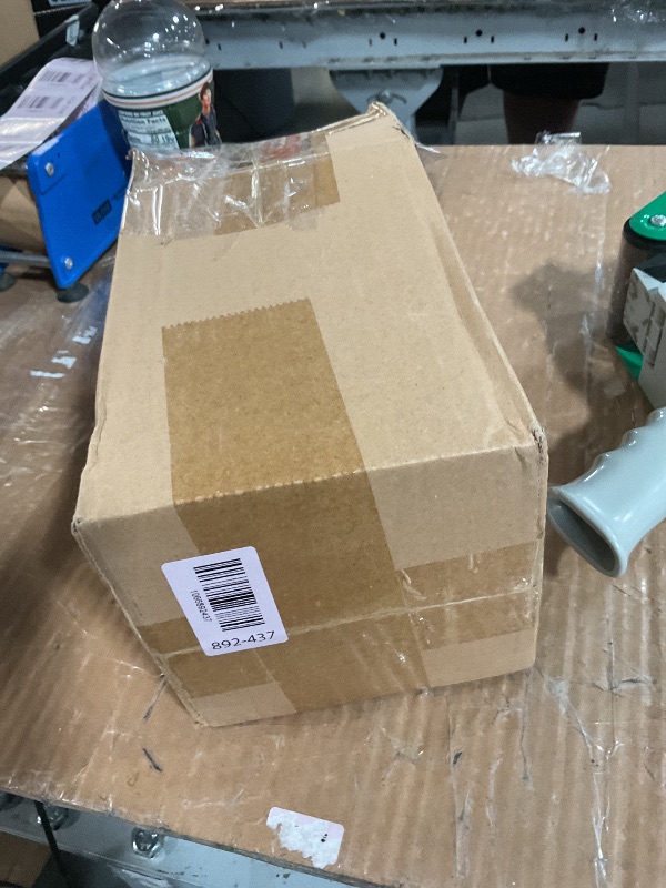 Photo 1 of ***(MINOR DAMAGE/ LID IS BROKEN)***ANSQU Square Glass Jar, Candy Jar with Lid, Glass Food Storage Containers for Ground Coffee, Tea, Sugar, Decorative Mason Jar (Transparent, 61oz)