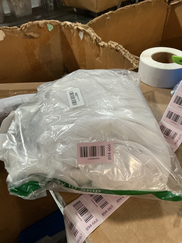 Photo 1 of ***(HEAVILY USED/ MINOR DAMAGE)****MIULEE White Linen Curtains 84 Inch Length 2 Panels for Bedroom Living Room, Soft Thick Linen Textured Back Tab Window Drapes Semi Sheer Light Filtering Rod Pocket Modern Farmhouse Decor