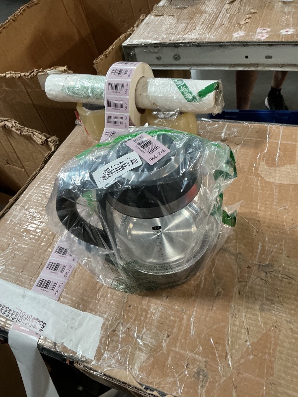 Photo 1 of ***DAMAGED - SEE NOTES/PICTURES*** Chefman Electric Kettle, 1.8L 1500W, Hot Water Boiler, Removable Lid for Easy Cleaning, Auto Shut Off, Boil-Dry Protection, Stainless Steel Filter, BPA Free, Borosilicate Glass Electric Tea Kettle