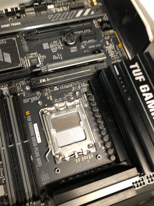 View 5 of ***FOR PARTS ONLY***
ASUS TUF Gaming B850-PLUS WiFi AMD AM5 B850 ATX Motherboard, 14+2+1 80A Stages, AI Ready, DDR5, PCIe 5.0, 3X M.2, Wi-Fi 7, 2.5Gb LAN, DisplayPort, HDMI™, USB 10Gbps & 20Gbps Type-C®, BIOS Flashback™