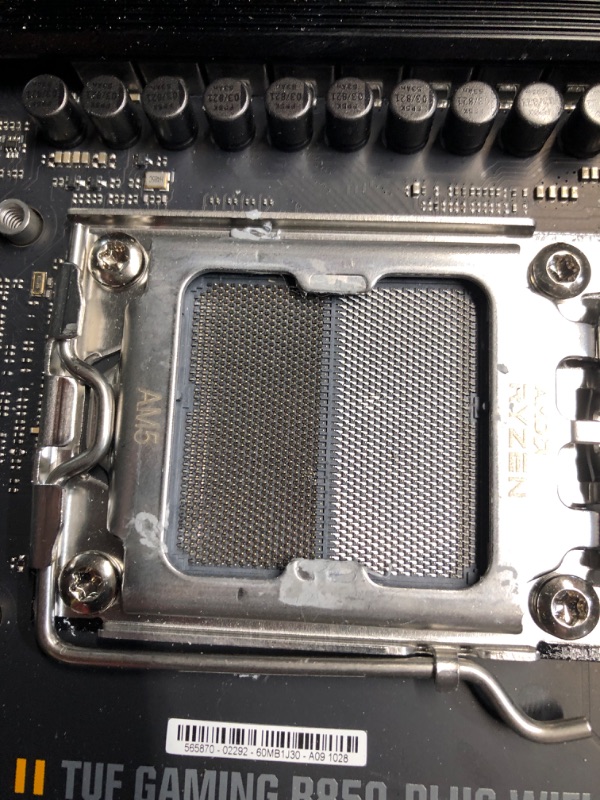 View 6 of ***FOR PARTS ONLY***
ASUS TUF Gaming B850-PLUS WiFi AMD AM5 B850 ATX Motherboard, 14+2+1 80A Stages, AI Ready, DDR5, PCIe 5.0, 3X M.2, Wi-Fi 7, 2.5Gb LAN, DisplayPort, HDMI™, USB 10Gbps & 20Gbps Type-C®, BIOS Flashback™