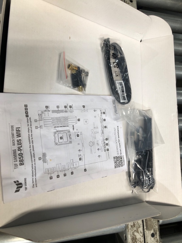 View 4 of ***FOR PARTS ONLY***
ASUS TUF Gaming B850-PLUS WiFi AMD AM5 B850 ATX Motherboard, 14+2+1 80A Stages, AI Ready, DDR5, PCIe 5.0, 3X M.2, Wi-Fi 7, 2.5Gb LAN, DisplayPort, HDMI™, USB 10Gbps & 20Gbps Type-C®, BIOS Flashback™