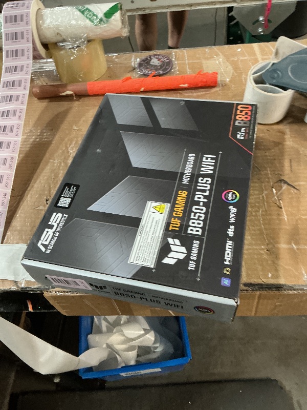 View 3 of ***FOR PARTS ONLY***
ASUS TUF Gaming B850-PLUS WiFi AMD AM5 B850 ATX Motherboard, 14+2+1 80A Stages, AI Ready, DDR5, PCIe 5.0, 3X M.2, Wi-Fi 7, 2.5Gb LAN, DisplayPort, HDMI™, USB 10Gbps & 20Gbps Type-C®, BIOS Flashback™