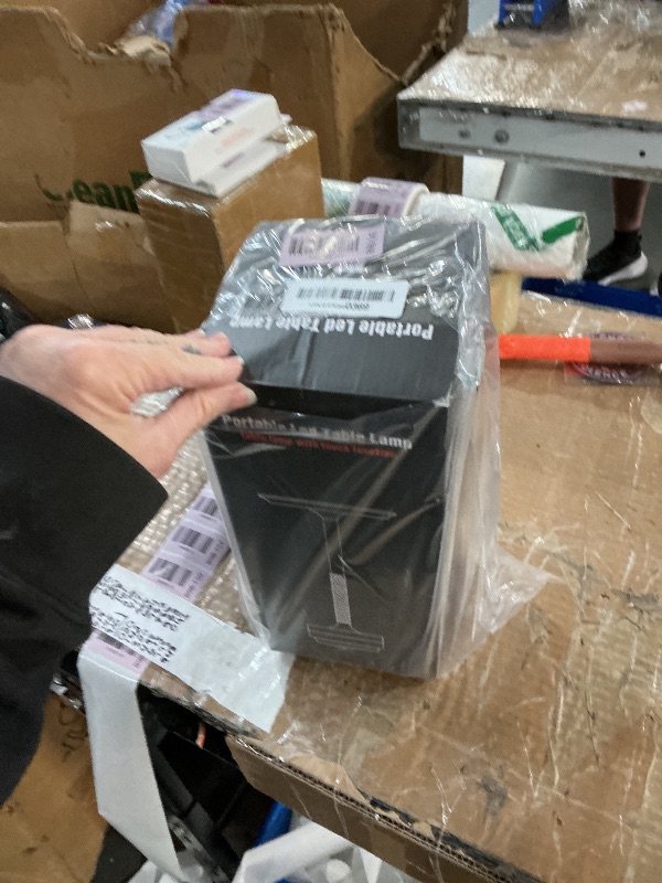 Photo 1 of ***PARTIAL SET - PRICE ADJUSTED***
LED Cordless Table Lamp Rechargeable,Portable 6000mAh Battery Outdoor Bedside Table Lamps,3 Color Stepless Dimming Touch Battery Powered Lamp, Table Light for Restaurant/Patio/Camping/Bedroom(Silver)