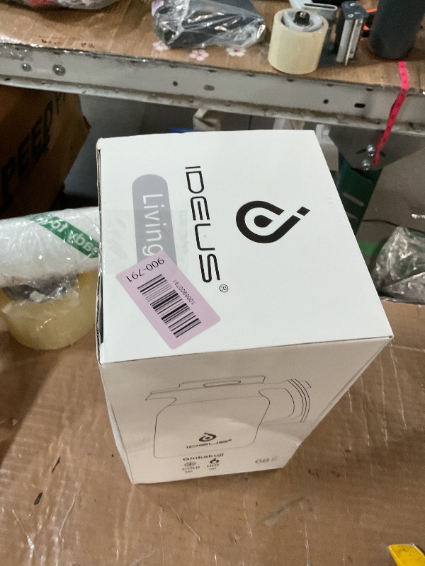 Photo 1 of ***(HEAVILY USED/ MINOR DAMAGE)***IDEUS Thermal Coffee Carafe 68oz (2,000ml), Stainless Steel Double Wall Insulated Vacuum Flask, Water Jug Coffee Server and Beverage Dispenser, Heat and Cold Retention (Metallic, 68oz (2,000ml))